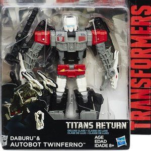 Transformers Generations Deluxe Class Titans Return DABURU & TWINFERNO SEALED